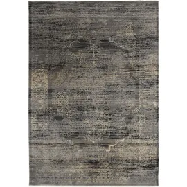 Musterring Teppich MUSTERRING "WAVE KONTURA", grau (grau, creme), B:70cm H:9mm L:140cm, Polypropylen, Teppiche, Teppich, exlcusive MUSTERRING DELUXE COLLECTION kuscheliges Microfaser Garn