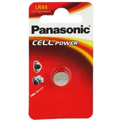 Panasonic LR44 Alkaline Knopfzelle (1er Blister)