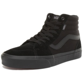 VANS Filmore Hi Sneaker, (Suede/Canvas) Black/Black, 43 EU