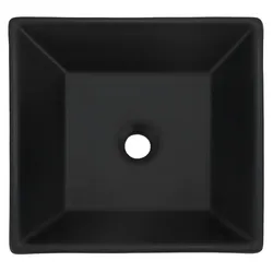 LuxeBath Keramik Waschbecken Waschtisch Aufsatzwaschbecken Waschschale 410x410x120 mm