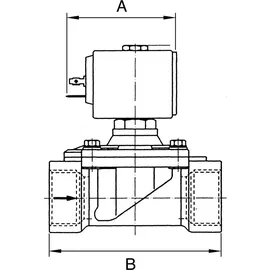 Riegler Magnetventil 2/2-MV,MS,NC,zwangsg,230-240V,50-60Hz,16VA,NBR+PA,G3/8,PN0-14bar