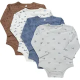 PIPPI Babywear Kinder Langarmbody in Multicolor - Gr.: 50