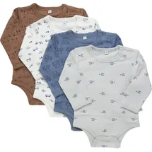 PIPPI Babywear Kinder Langarmbody in Multicolor - Gr.: 50