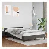 vidaXL Bettgestell 120 x 200 cm Grau