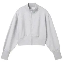 Tom Tailor Md. Cropped Sweatjacke mit Bio-Baumwolle