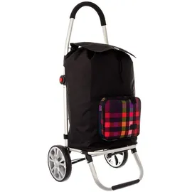 Franky Einkaufsroller ER1 Multicolor Check Schwarz