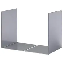 Durable Buchstütze Metall L Silber 2 St.