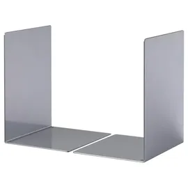 Durable Buchstütze Metall L Silber 2 St.