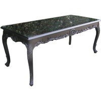 Barock Esstisch Schwarz 160cm - Esszimmer Tisch - Möbel Antik Stil