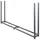 V2Aox Kaminholzregal Metall 200 x 115 cm mit Abdeckung Grau