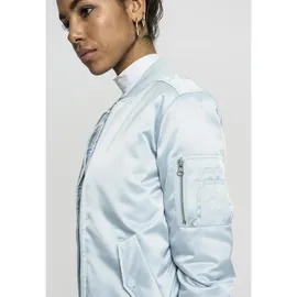 URBAN CLASSICS Satin Jacke Blue S