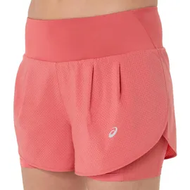 Asics Road 2in1 3.5in Laufshorts Damen-pink, pink, Größe S (auch verfügbar in XS, M, L, XL)