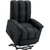 vidaXL Aufstehsessel Stoff 77 x 103 x 92 cm dunkelgrau