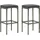 vidaXL Barhocker mit Kissen 2 Stk. Grau