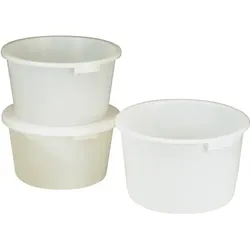 CRAEMER Bottich 65l HD-Polyethylen weiß m.Griffmulden D.590mm H.330mm - 81121010