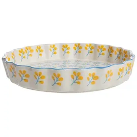 Tranquillo Quiche Form Floral, blau 22cm