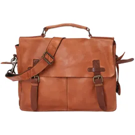 Harbour 2nd Ashton Messenger Leder 25 cm Laptopfach braun