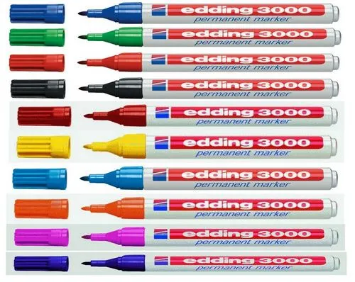 EDDING 3000 - Marker - permanent - für Glas, Metall, Plastik