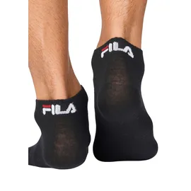 Fila UNISEX INVISIBLE PLAIN SOCKS Kurzsocken 6er Pack Schwarz 39-42