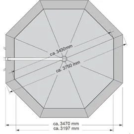 SUN GARDEN Ersatzbezug Easy Sun Polypropylen Hellgrau