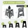 ZOLLNER Klapphocker Kunststoff 29 x 39 x 22 cm Anthrazit