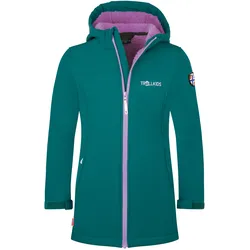Trollkids Mädchen Kristiansand Softshellmantel - 128 - midnight petrol/deep violet