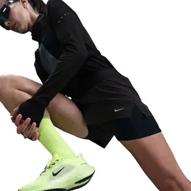Nike Laufshorts Damen Schwarz/Reflektierendes Silber L