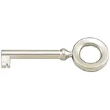Hettich Schlüssel Typ 844565 mit Bart,Schaft, Durchmesser 6,vernickelt