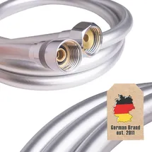 Intirilife Universal Duschschlauch 150 cm - PVC- Knickfreies Duscherlebnis ohne Verheddern