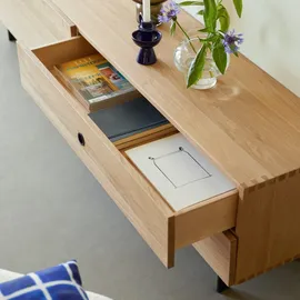 Tikamoon Jeanne TV-Schrank 200 cm Beige Holz