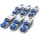 Primewire 6x Netzwerk-Adapter RJ-45 (Ethernet) zu Netzwerkkabel, Netzwerkstecker RJ45 CAT 8 - Gigabit Ethernet LAN Kabel - 40 Gbit/s, silber