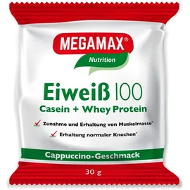 MEGAMAX Eiweiß 100 Cappuccino Pulver 30 g