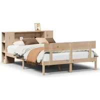 VidaXL Massivholzbett mit Regal ohne Matratze 180x200 cm Kiefernholz