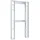 VCM Wandregal Überbau WC Bad Regal Tinoli XL 98 x 18 x 200 cm Weiß