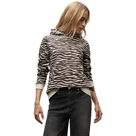 STREET ONE Hoodie Animal-Print Braun 42