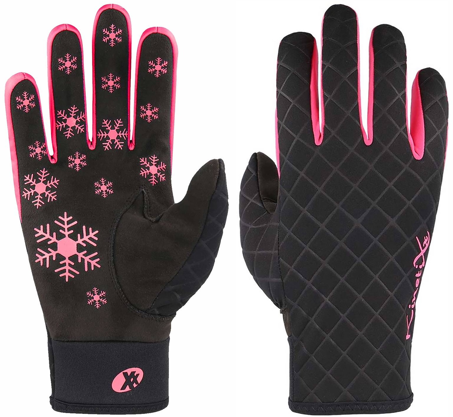 KINETIXX Lotta Damen Handschuhe schwarz pink