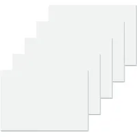 SIGEL SY510 5er Pack weiße Papier-Schreibtischunterlage, Malblock blanko, ca. DIN A2 - extra groß 59,5 x 41 cm, 50 Blatt, 80 g