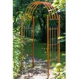 KUHEIGA Rosenbogen Metall Breite: ca. 105 cm Rost Rankbogen