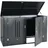 Proregal Fahrradgarage 2er-Fahrradgarage Metall Anthrazit 121x202x100 cm