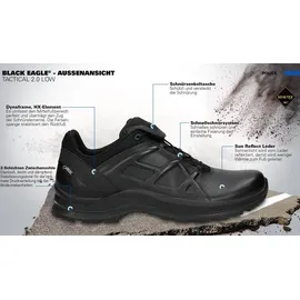Haix Black Eagle Tactical 2.1 GTX low/black schwarz