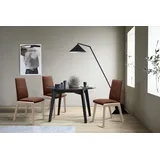 Polsterstuhl STRESSLESS "Laurel", braun (copper paloma, schwarz), B:57cm H:92cm T:59cm, Leder PALOMA: PALOMA ist ein durchgefärbtes Semianilin-Möbelleder mit natürlicher Narbung., Stühle, Polsterstuhl, Low Back, Größe L, mit abgerundeten Beinen in Schwarz