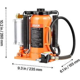 Vevor Wagenheber Gusseisen 260–495 mm orange