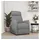 vidaXL Aufstehsessel Hellgrau Stoff
