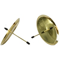 Annastore Kerzenständer 4-TLG. Set Adventskranz-Stecker aus Glas oder Metall (Teelichthalter für Adventskranz), Adventskranzhalter, Kerzenhalter für Adventskranz