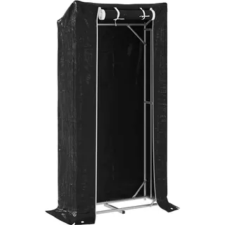 vidaXL Kaminholzregal Verzinkter Stahl 100 x 40 x 200 cm Schwarz