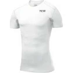 Herren HyperFusion, schnelltrocknendes Sportshirt mit Kompressionspassform weiß M