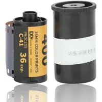 Black and White 35mm Film, Color Negative Film ISO 320-400,Camera Color Film ISO 320‐400 35mm Fine Grain Wide Exposure Latitude HD Camera Color Negative Film for 135 Camera (36 Sheet)