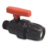 Mega Group Kugelhahn 32 mm x 1 Zoll schwarz