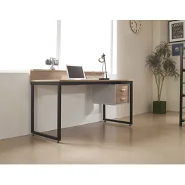 Möbilia Schreibtisch Wenzel Akazie Dekor / Schwarz