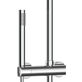 Marwell Classico Duschset verstellbar Gelb/Silber 88-118x20 cm